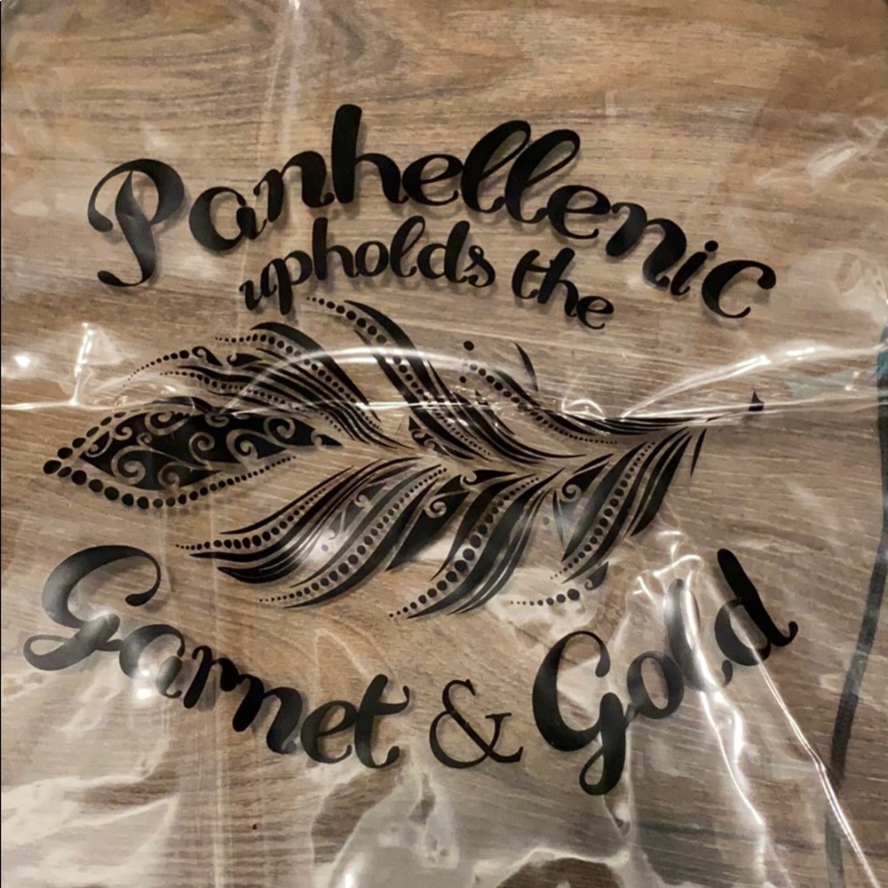 Panhellenic Clear Drawstring Bag - image 2